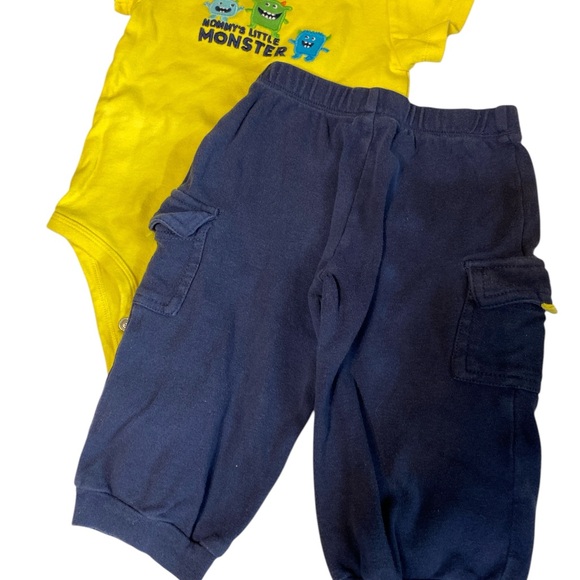 Carter's Kids Matching Set - Yellow, Navy, Olive, White - Picture 2 of 9